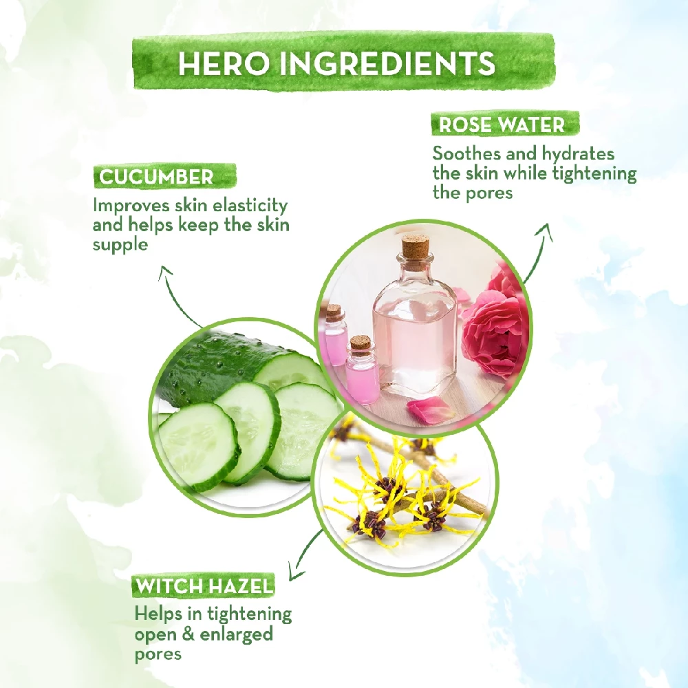 Rose Face Toner with Witch Hazel and Rose Water for Pore Tightening, 200ml-4.webp